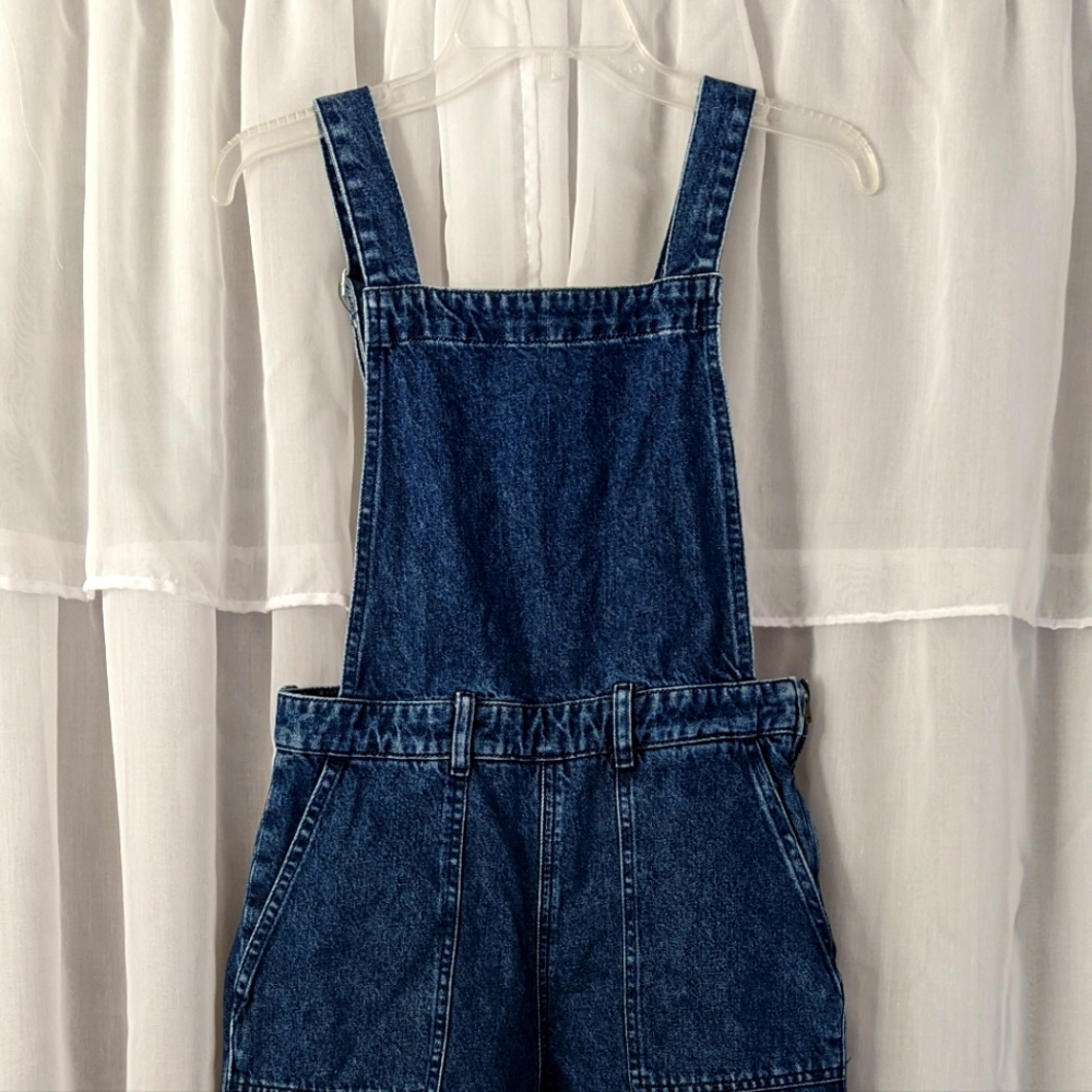 H&M Dark Blue Wide Leg Overalls